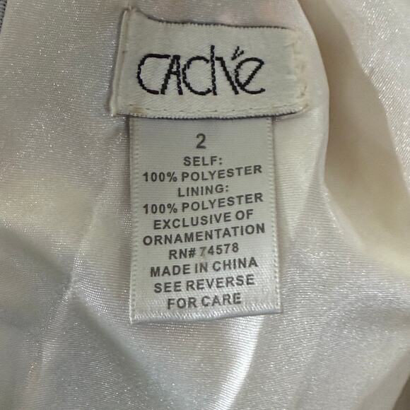 90s Y2k Cache Beaded Satin Tie Back Mermaid Formal Dress Sexy Party McBling 2 - Picture 8 of 15